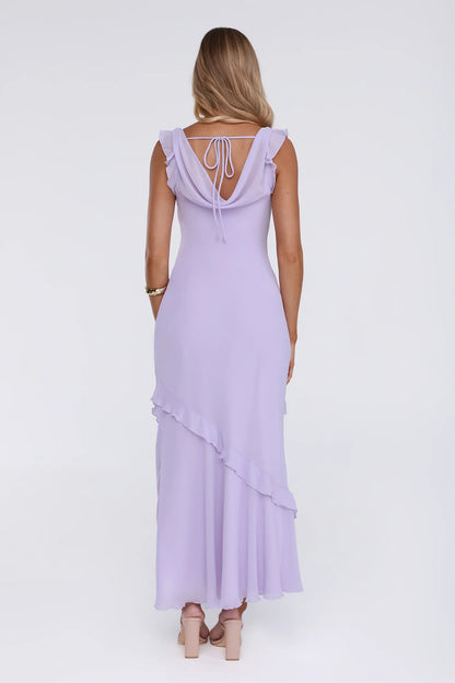 Star Effect Maxi Dress Lavender
