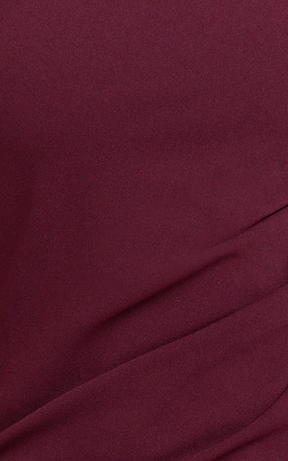 Genie Maxi Dress - Off The Shoulder Dress in Wine