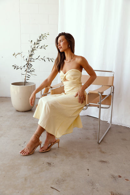 My Advice Maxi Dress Yellow