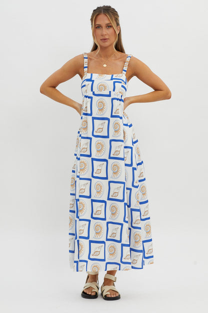 LOST IN LUNAR Katie Maxi Dress Shell Print
